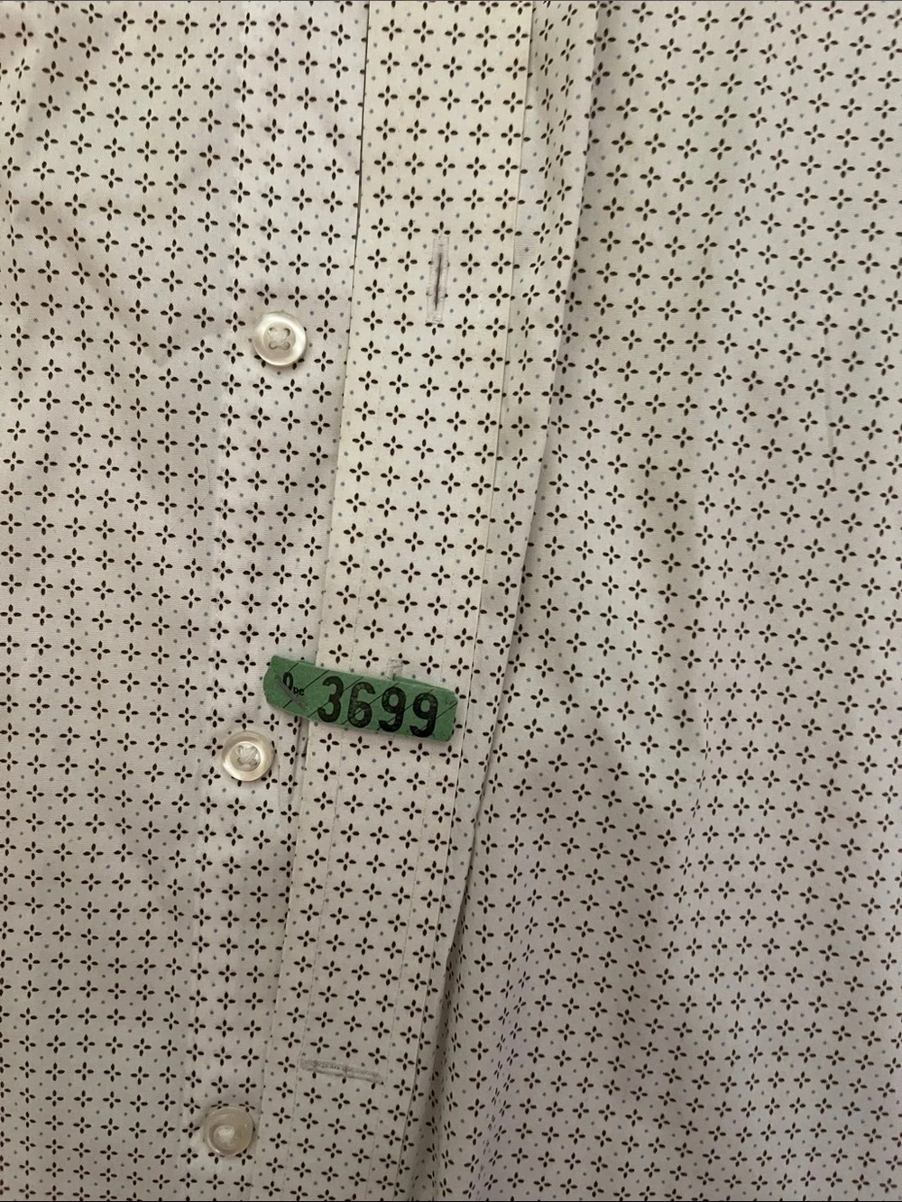 Men’s Micro-Pattern Long-Sleeve Shirt